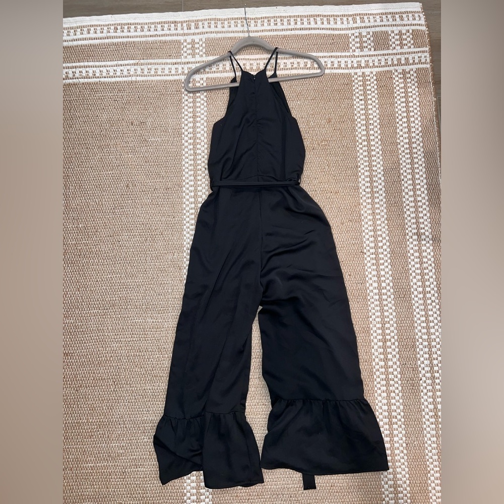 Cropped Jumpsuit with Ruffle Leg - Picture 3 of 3